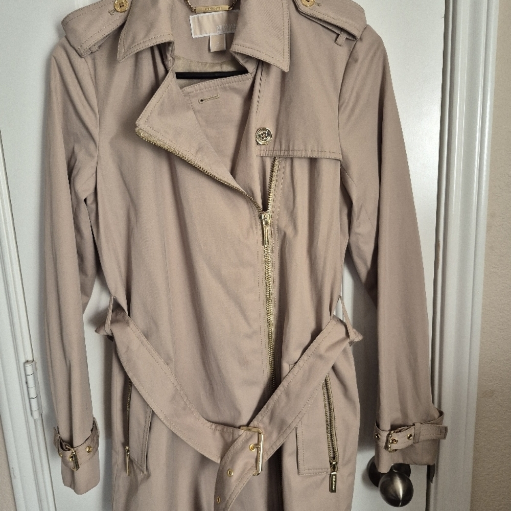 Michael Kors Cream Trench Coat